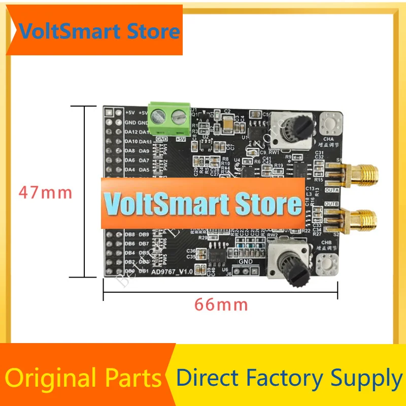 VoltSAD9767 Module Dual Channel 14 Bit 125MSPS High-speed DAC Waveform Generator Digital To Analog Converter Module