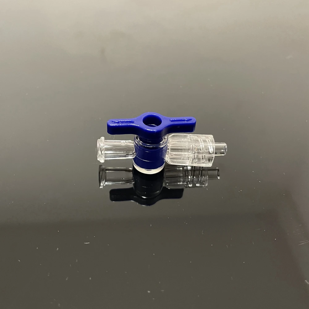 10 PCS Dual Way Medical Plastic Stop Cock Valve