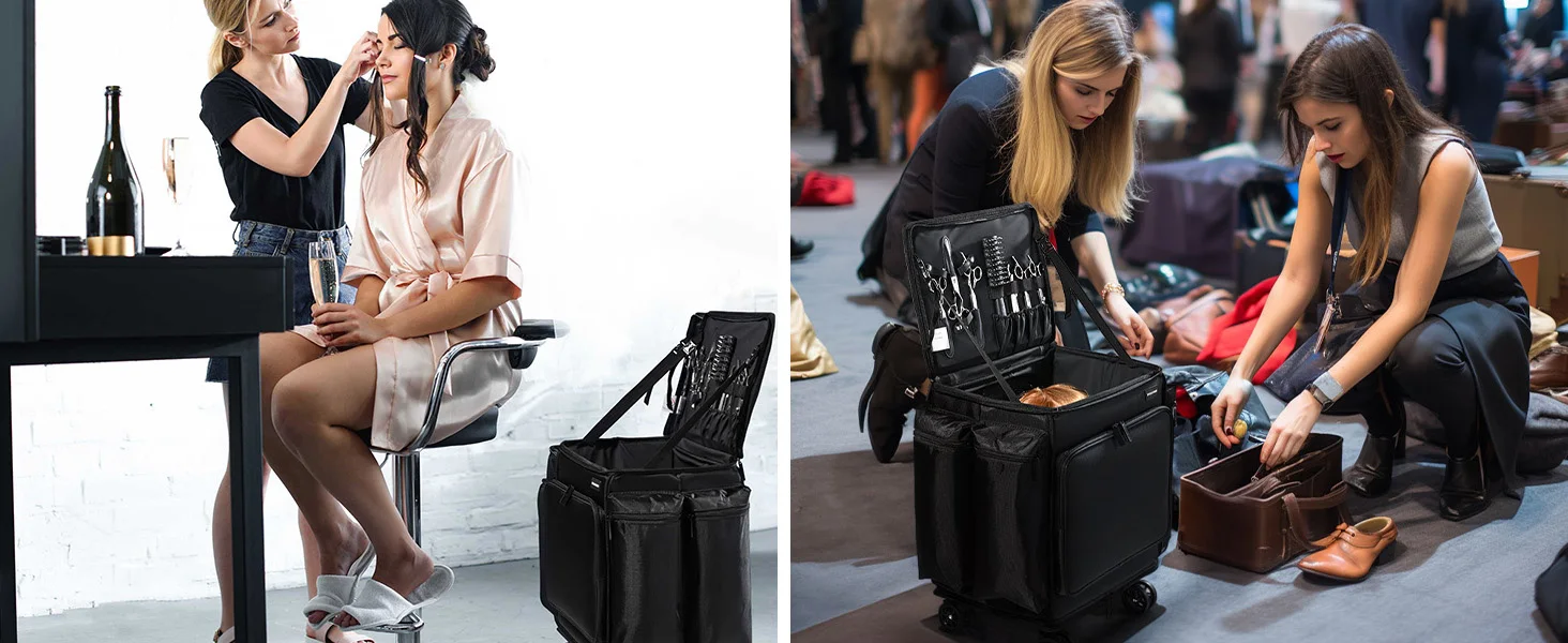 rolling hairstylist bag