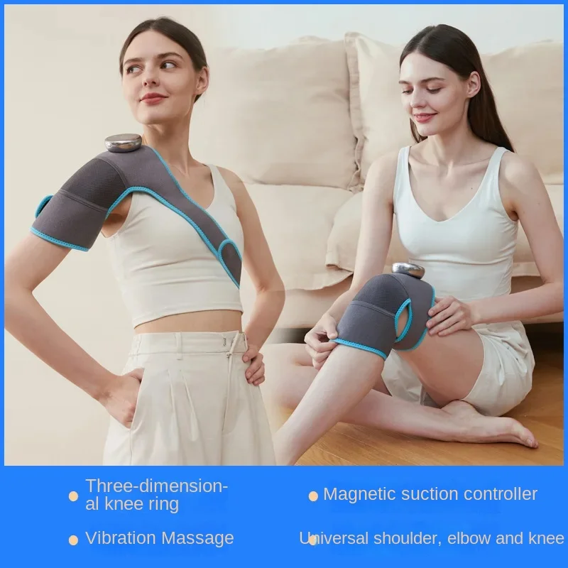 electric heating knee pad shoulder pad Massager Knee vibration fever wormwood old cold leg intelligent timing massage