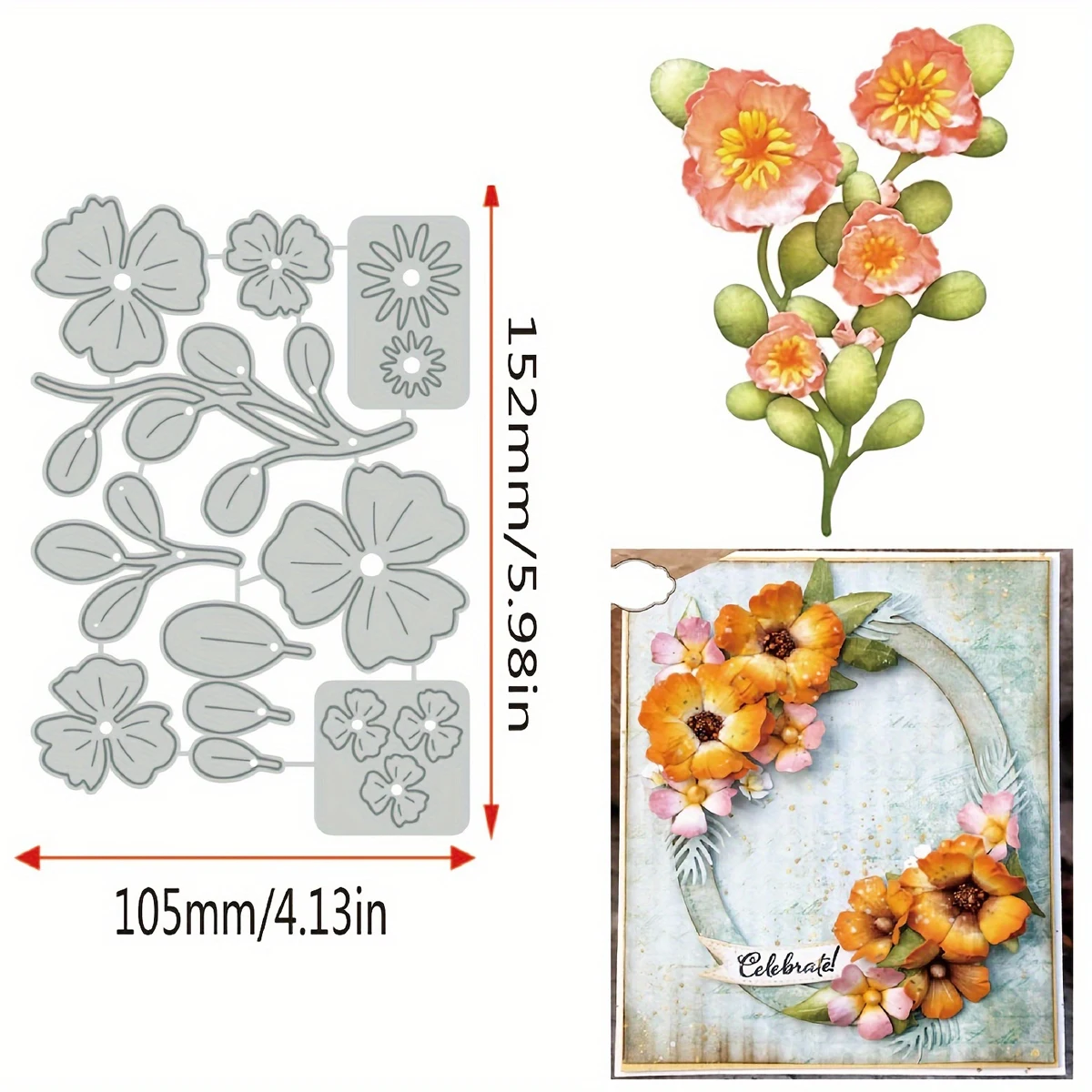 

New 2025 patternMetal Cutting DiesDIYScrapbooking PhotoMulti category flower handicrafts greeting card compression mold