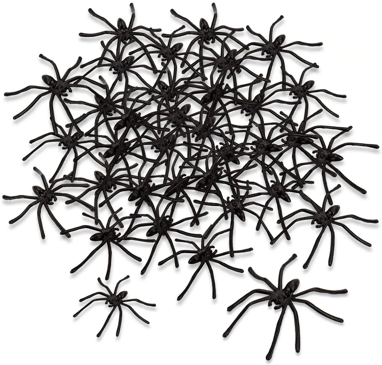 20 Pcs Halloween Black Spider Joking Toys Decoration Realistic Spider Figure Prank Toy Halloween Fake Spider Prop