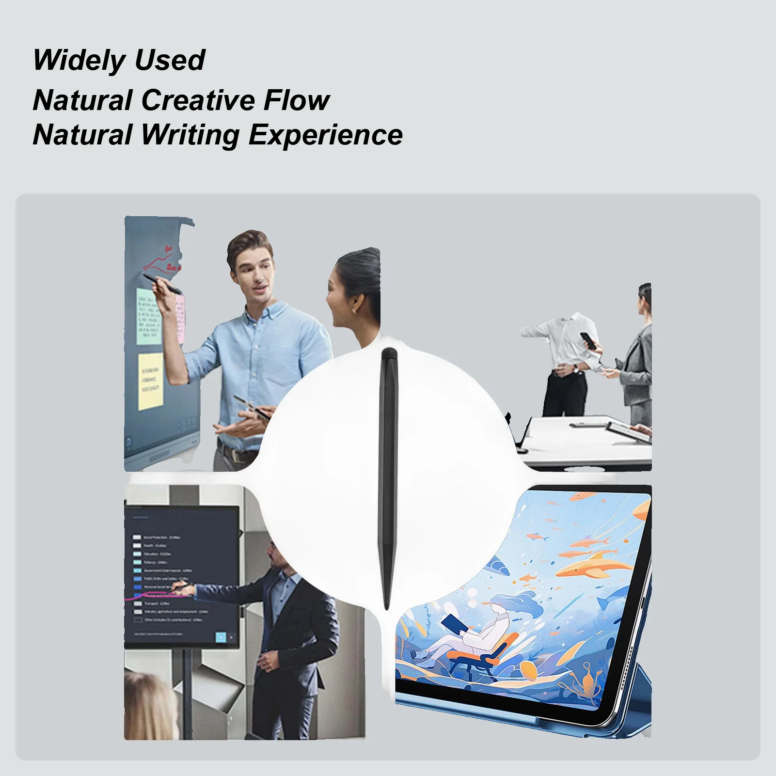 Tablet Pen High Precision Double Head Digital Pen With Pressure Sensor For Drawing Artistic Note-Taking Presentation Education