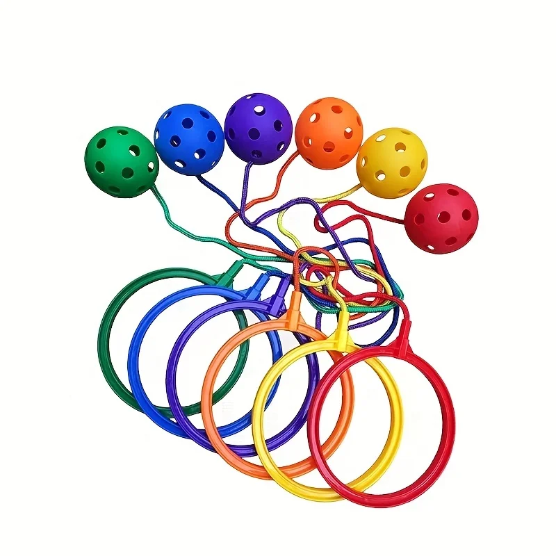 Lemon Jump Ball Swing Ball Tie Foot with Bounce Sense System Training Equipment Game Props Bounce Ankle Ring Bounce