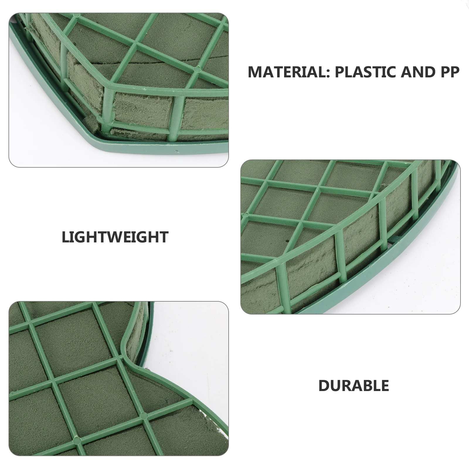 

1Pcs Wedding Car Floral Mud Plate DIY Flower Block Suction Cup Large Leakproof Green for Wedding Party Flower Arranging