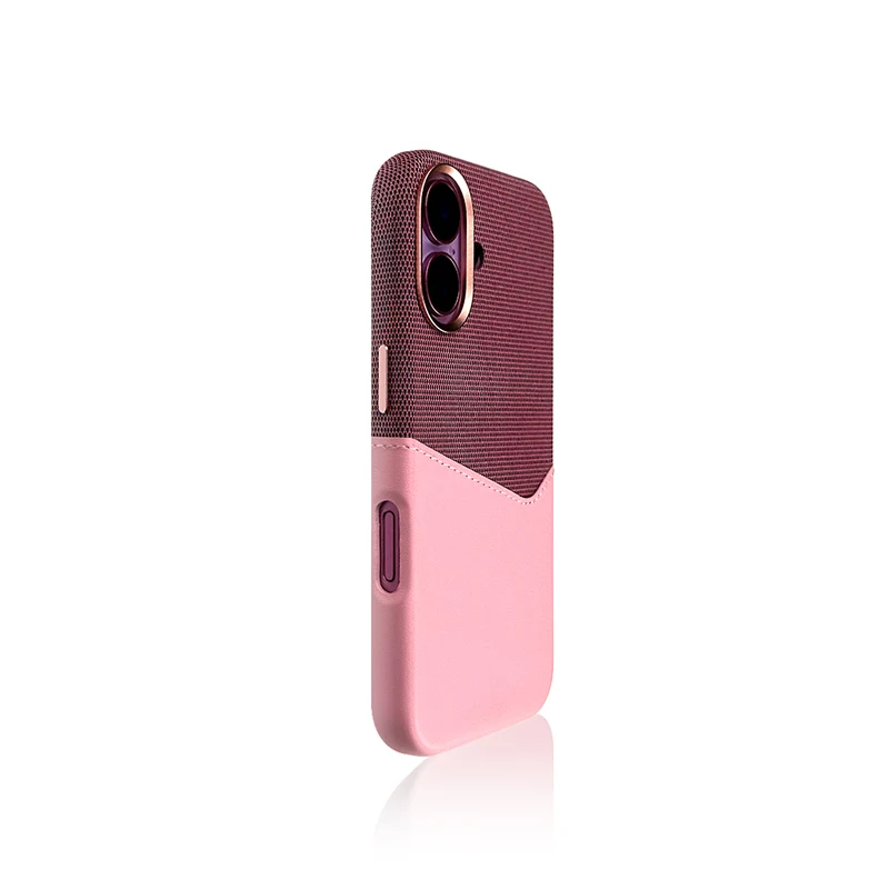 Trendy Flax Leather Wireless Charging for MagSafe Phone Case For iPhone 17 16Pro 15pro max 14 13 12 Hit Color Card Pocket Cover