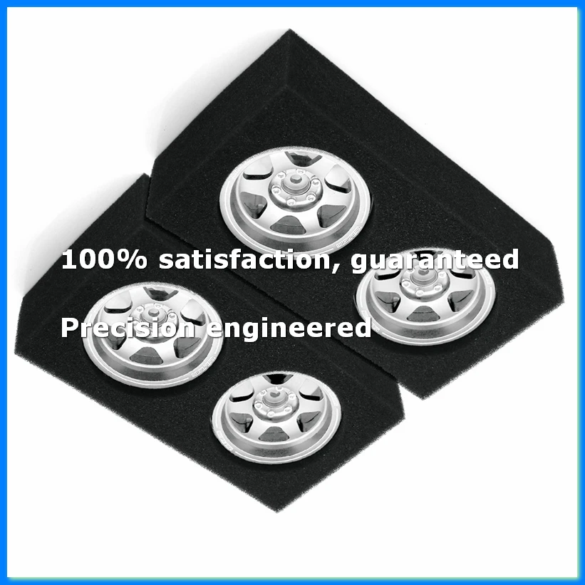 

4Pcs Metal 2.2 Inch Beadlock Wheel Rims Hub for 1/10 1/8 CROSSRC SXC10 TRX4 RC Car Upgrade Parts,Silver-SPMI