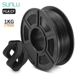 SUNLU-3D Filamento de fibra de carbono, extremamente rígido, PLA, Premium, 1,75mm, +/-0,02mm, 1 kg (2,2 lb)