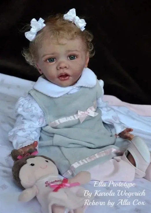 NPK 20'' Unfinished Unpainted Doll Parts Reborn Ella Doll Kit Limited  Edition Lifelike Soft Touch