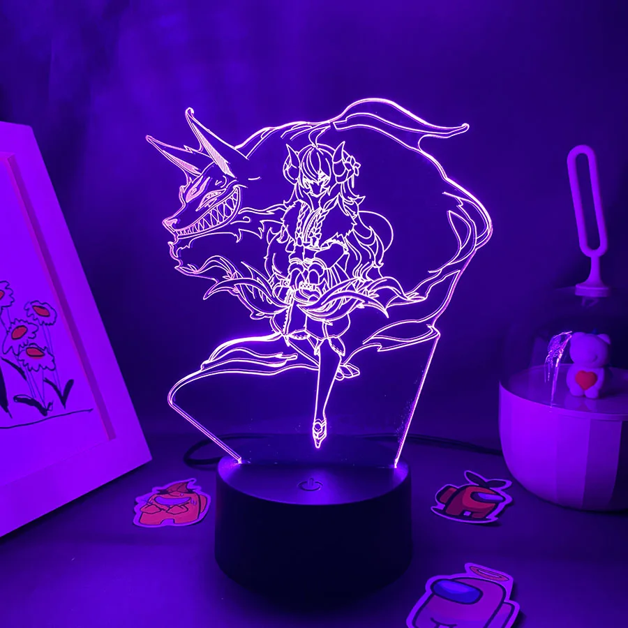 Игра LOL «Лига Легенд», Вечные охотники, родные 3D светодиодные неоновые ночники, украшение для спальни, настольная игра, LOL Lava Lamp, подарки для