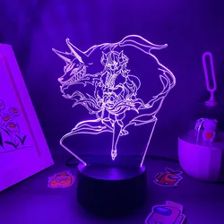 Lol jogo liga de lendas caçadores eternos kindred 3d led luzes da noite de néon quarto mesa decoração jogo lol lava lâmpada presentes para o miúdo