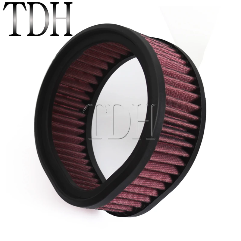 Motorcycle Washable Reusable Intake Cleaner Air Filter For Harley S&S Super E and G Carb Carburetors With Teardrop Air Cleaner
