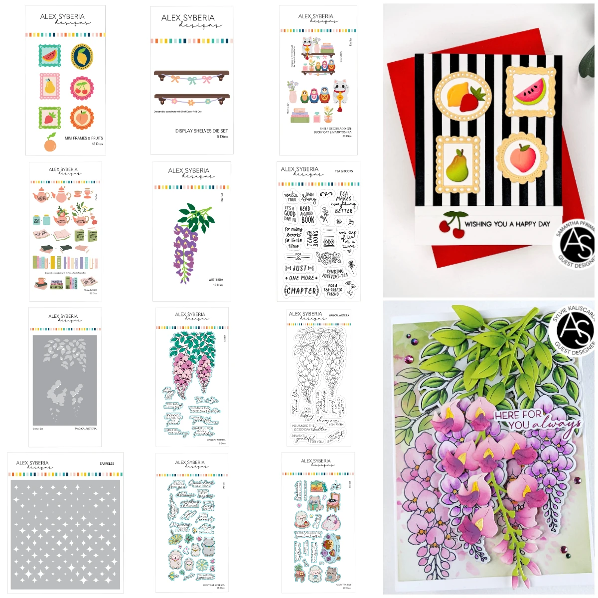 New Cozy Tea Time Mini Frames Fruits Cutting Dies Stamps Stencil Scrapbook Diary Decoration Template DIY Greeting Card Handmade