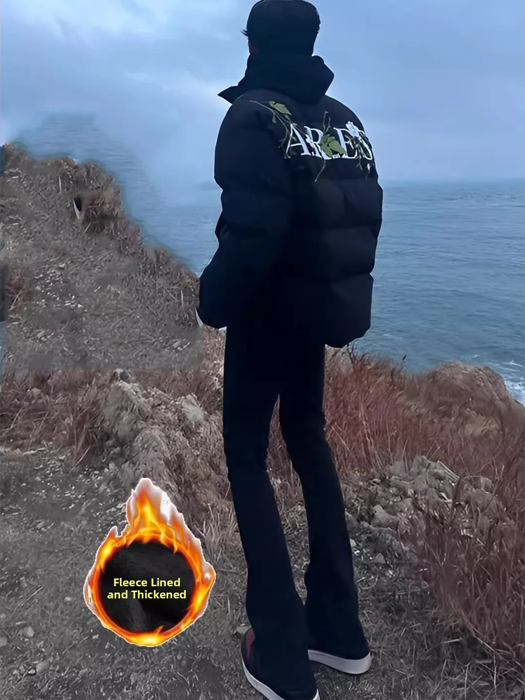 

Cleanfit Fce Lined Flared Jeans Casual American Sle Long Trousers for Teenagers Straight Cut Wear Resistant All Seasons