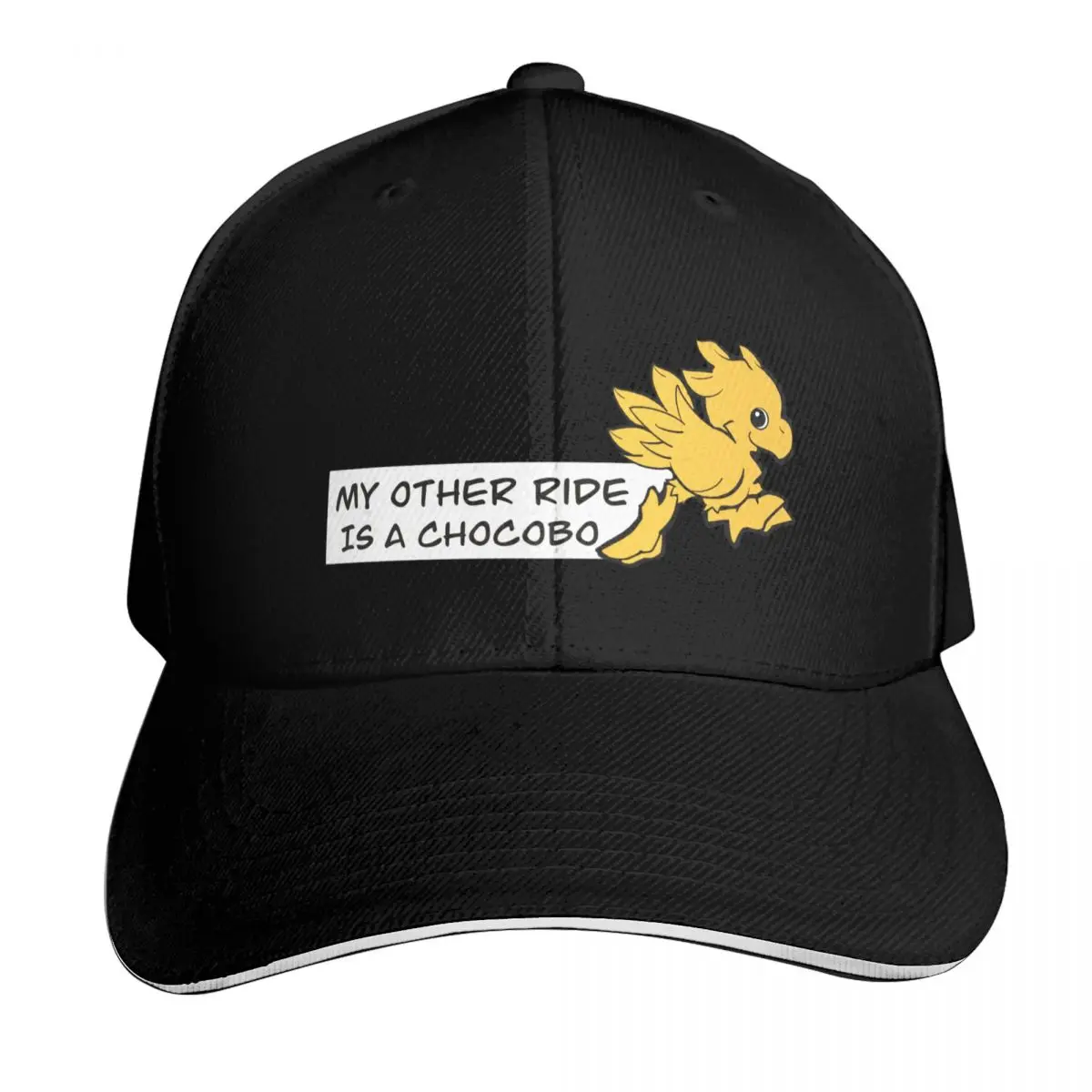 My Other Ride is a Chocobo Baseball Cap Sun Protection UPF 50+ Breathable Mesh Back Adjustable Buckle Closure