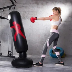 1pc Style Inflatable Boxing Sandbags Punching Bag 160cm/63inch Boxing Column Karate Taekwondo Training Props