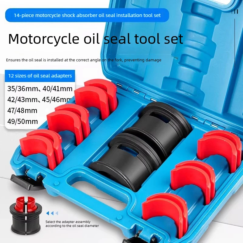 Motorcycle Shock Absorber Oil Seal Installation Tool Universal Front Fork Seal Driver Oil Seal Replacement Removal Tool Puller