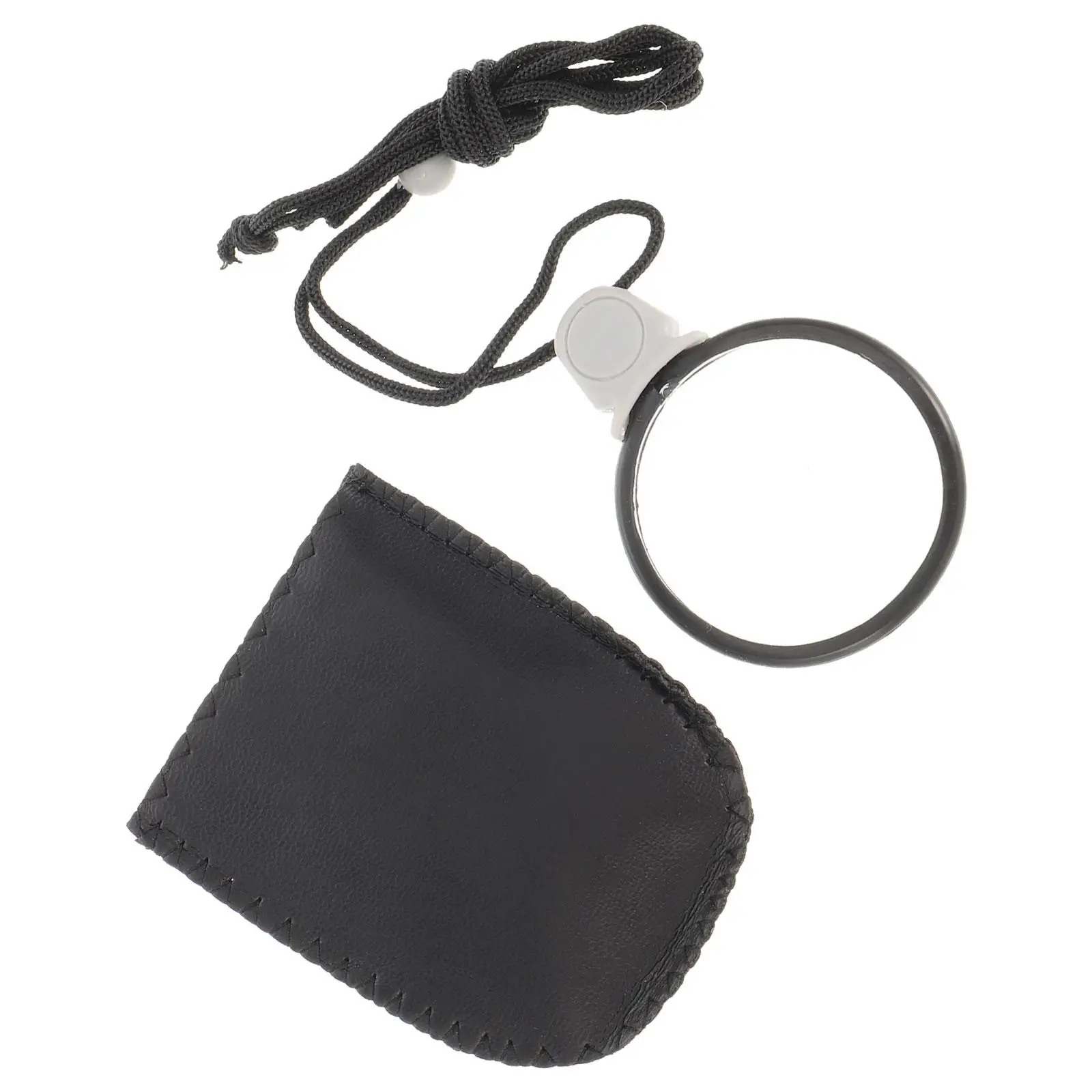 

Hanging Magnifying Glass Necklace Lens Monocle Eyepiece Lanyard Plastic Chain Compact Reading Aid Travel Office Use Magnifier