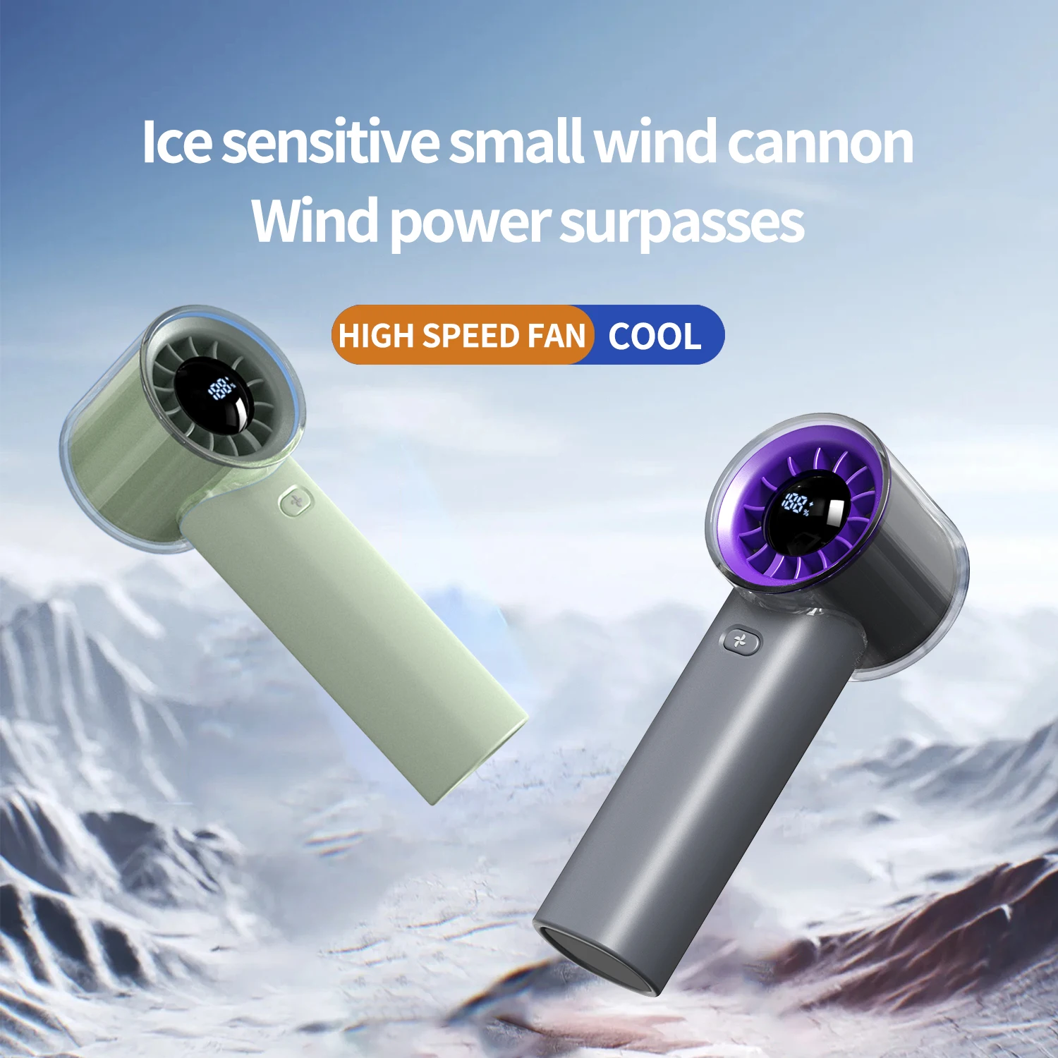 

Portable Turbo Handheld Fan Mini High Speed Outdoor Fan Powerful Airflow Pocket Cooling Fan for Outdoor Travel and Camping