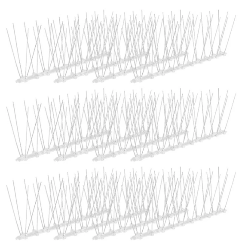 

12-Piece Anti-Bird Fence Bird Nail Kit Bird Repellent Spikes Spikes To Prevent Climbing Balcony Bird Repellent