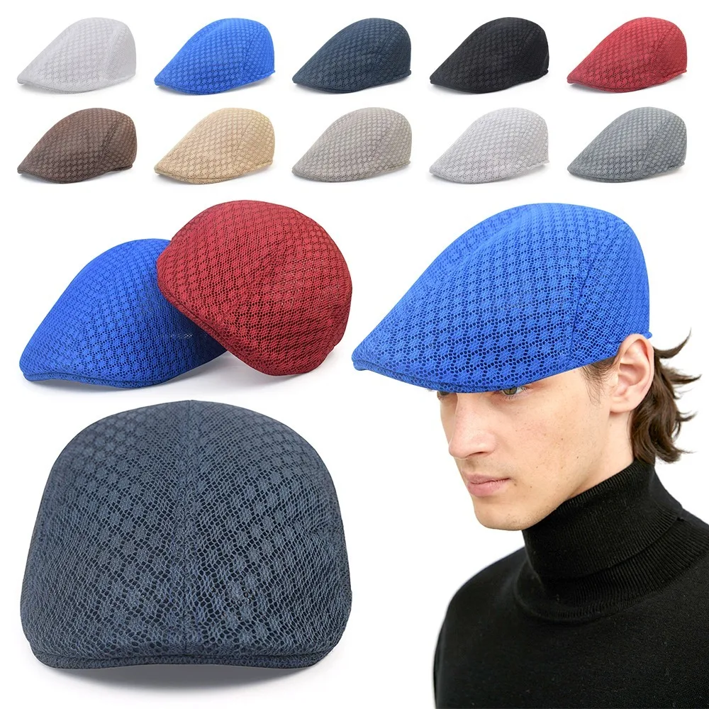 Fashion Korean Version Duck Tongue Hat Hollow Solid Color Forward Hat Breathable Sun Hat Unisex