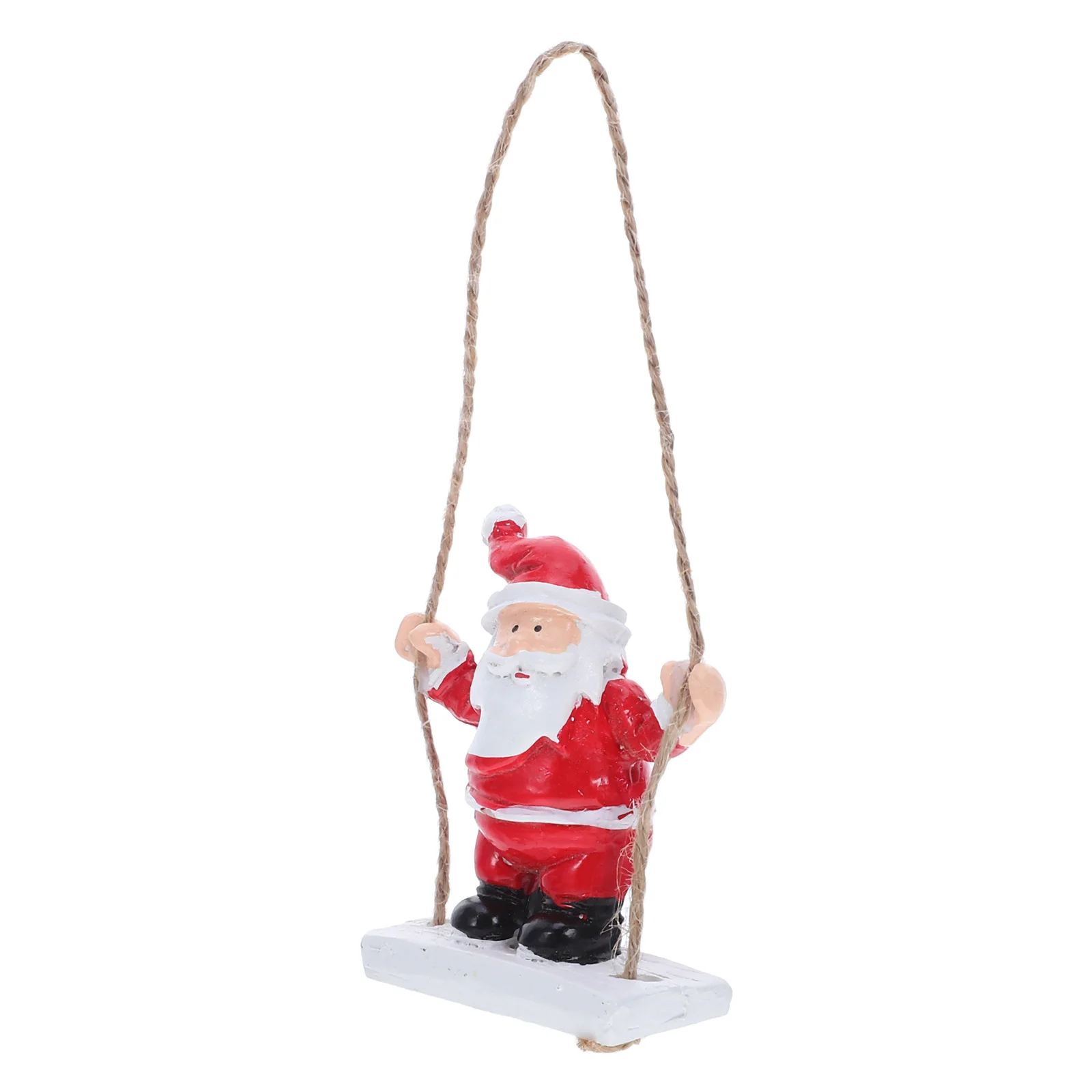 

Santa Swing Ornament Resin Christmas Tree Decor Handpainted Lightweight Festive Holiday Home Decoration Tree Ornament