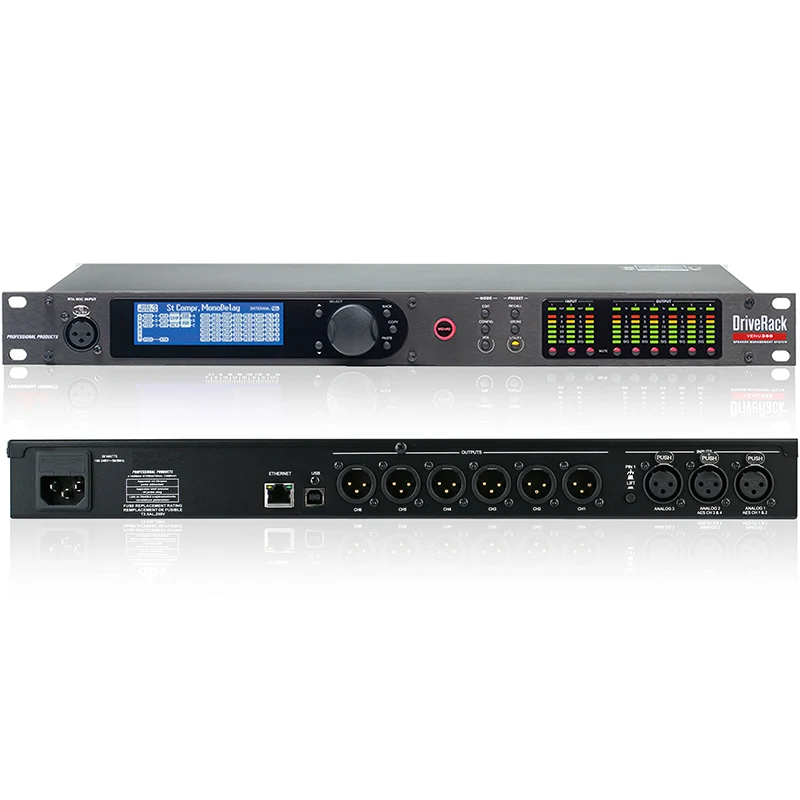 Professioneller digitaler Audioprozessor DriveRack PA/260 2 Eingänge 6 Ausgänge PA2 3 Eingänge 6 Ausgänge VENU360-kompatible Originalsoftware