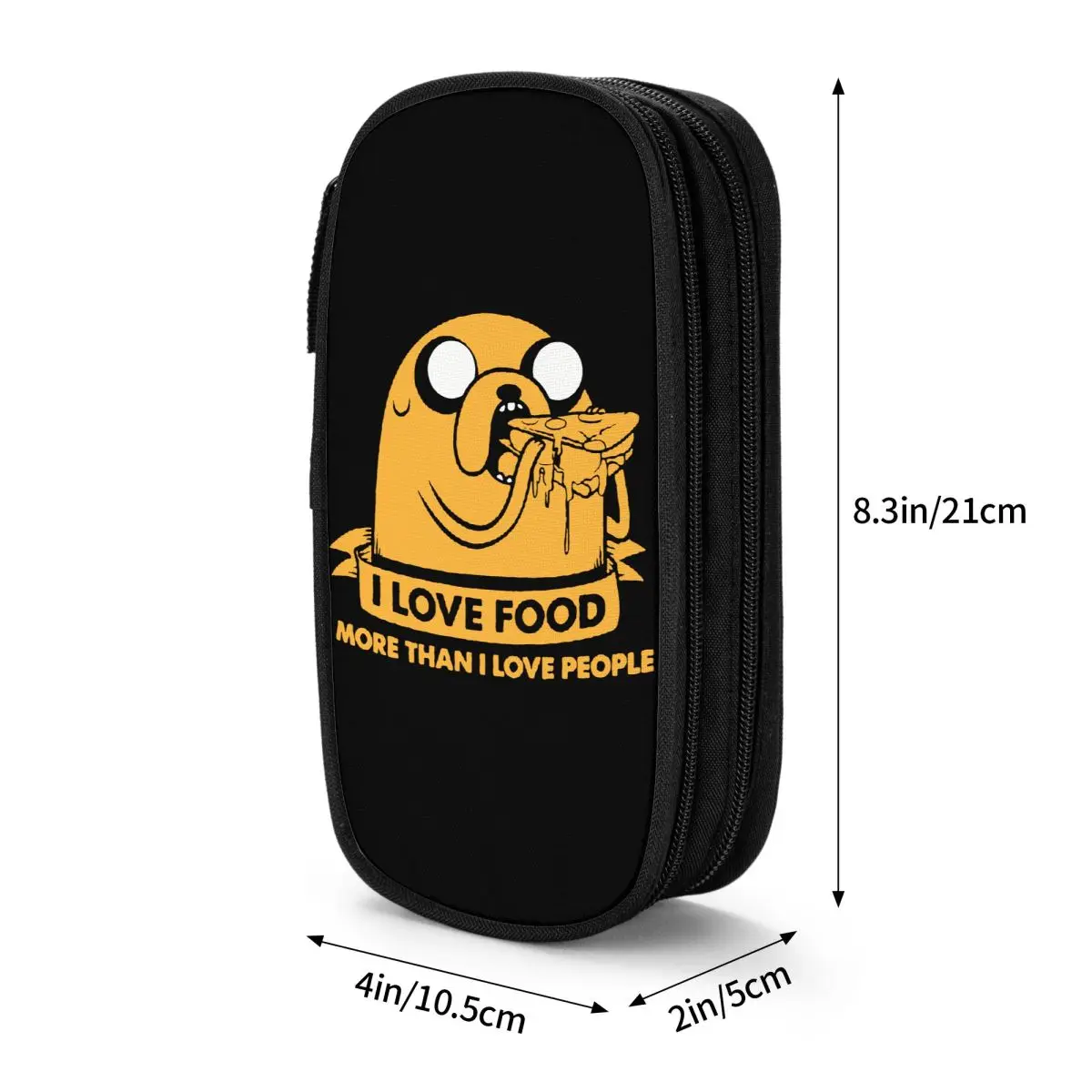 جيك ذا دوج أنا أحب الغذاء مقلمة مغامرات مرات قلم رصاص الحقيبة القلم الاطفال حقيبة تخزين كبيرة الطلاب مدرسة هدية القرطاسية