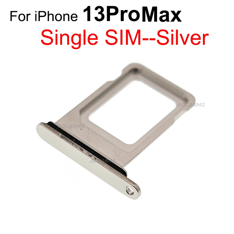 Aocarmo Single & Dual Sim Card For iPhone 13 PRO Max SIM Tray Slot Holder Repair Replacement Parts