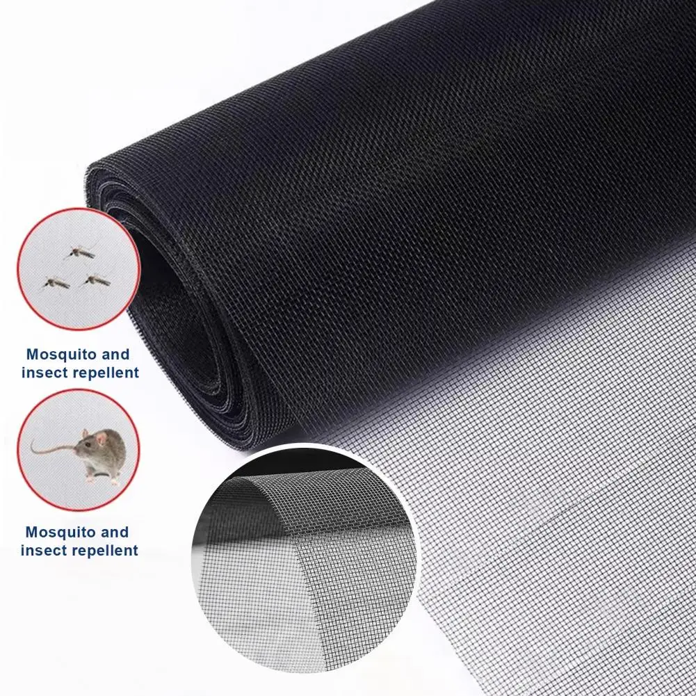 Windows Screens Durable Fiberglass Window Screen Mesh for Easy Installation Cut Freely Replacement Door Screens for Windows