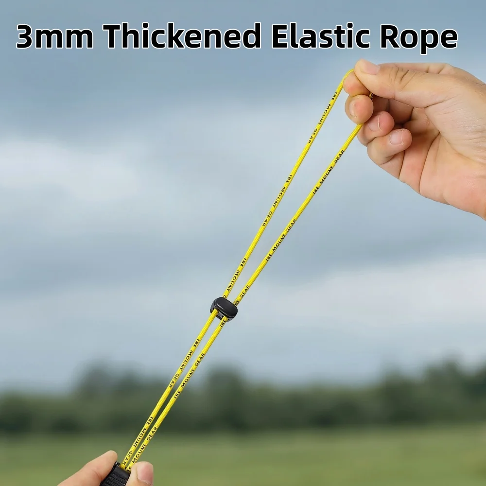 Outdoor Hiking Backpack Elastic Rope Fixing Buckle Multifunctional Camping Gear Trekking Pole Bungee Cord Attachment Hook