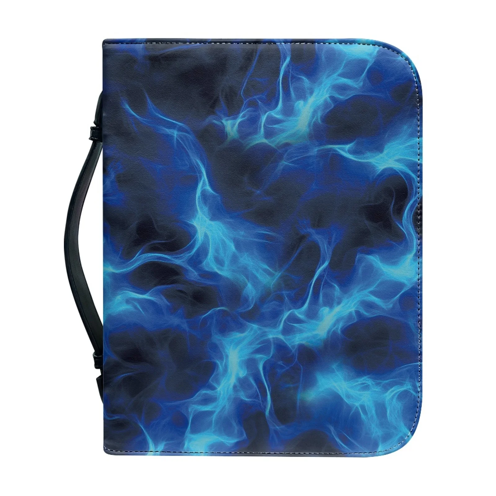 PENSTROLL Blue Flame 2026 New Protective Bible Holder Pack for Men PU Leather Bible Hand Bag