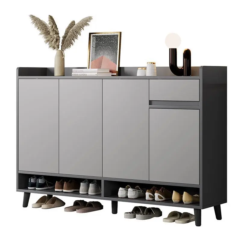 خزانة أحذية خارج الممر، باب منزلي 2025 منزل شعبي جديد، تخزين متكامل ذو سعة كبيرة