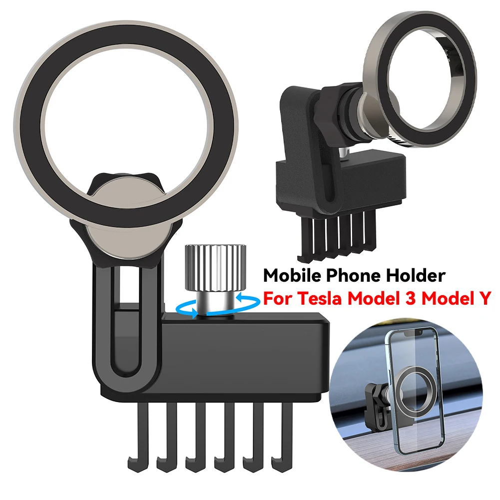 

Mobile Phone Holder Universal Smartphone Stand Support 360 Degree Rotation Auto Accessories for TESLA Model 3 Model Y