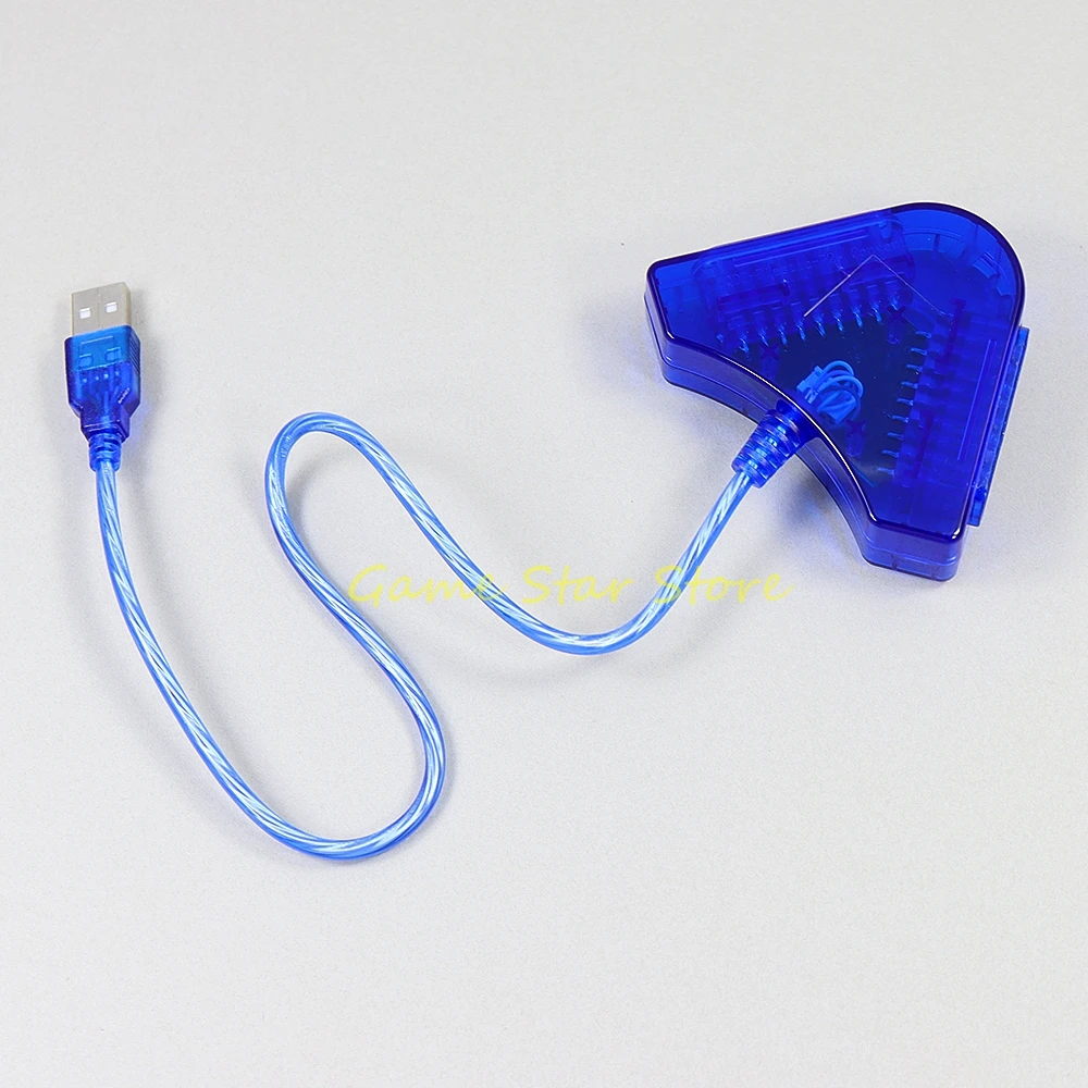 5pcs USB Gamepad Dual Port Adapter For PS2 Controller to PC Converter Gaming Accessories