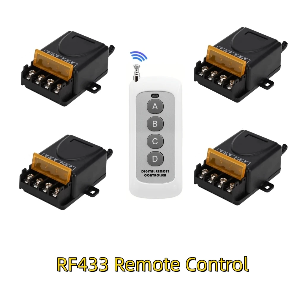 

433Mhz Universal Wireless Remote Control Switch AC 220V 1CH Relay Receiver Module RF Transmitter For Electric Appliance LED Lamp