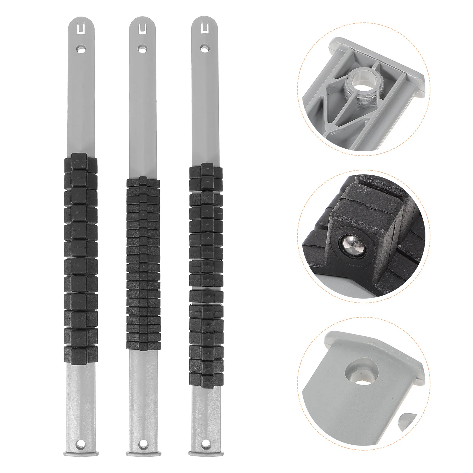 3pcs Multifunctional Rack 1/2 3/8 Inch 1/4 Inch Drive Plastic Socket Holder Tool Box Organizer Storage Socket Rails Trays