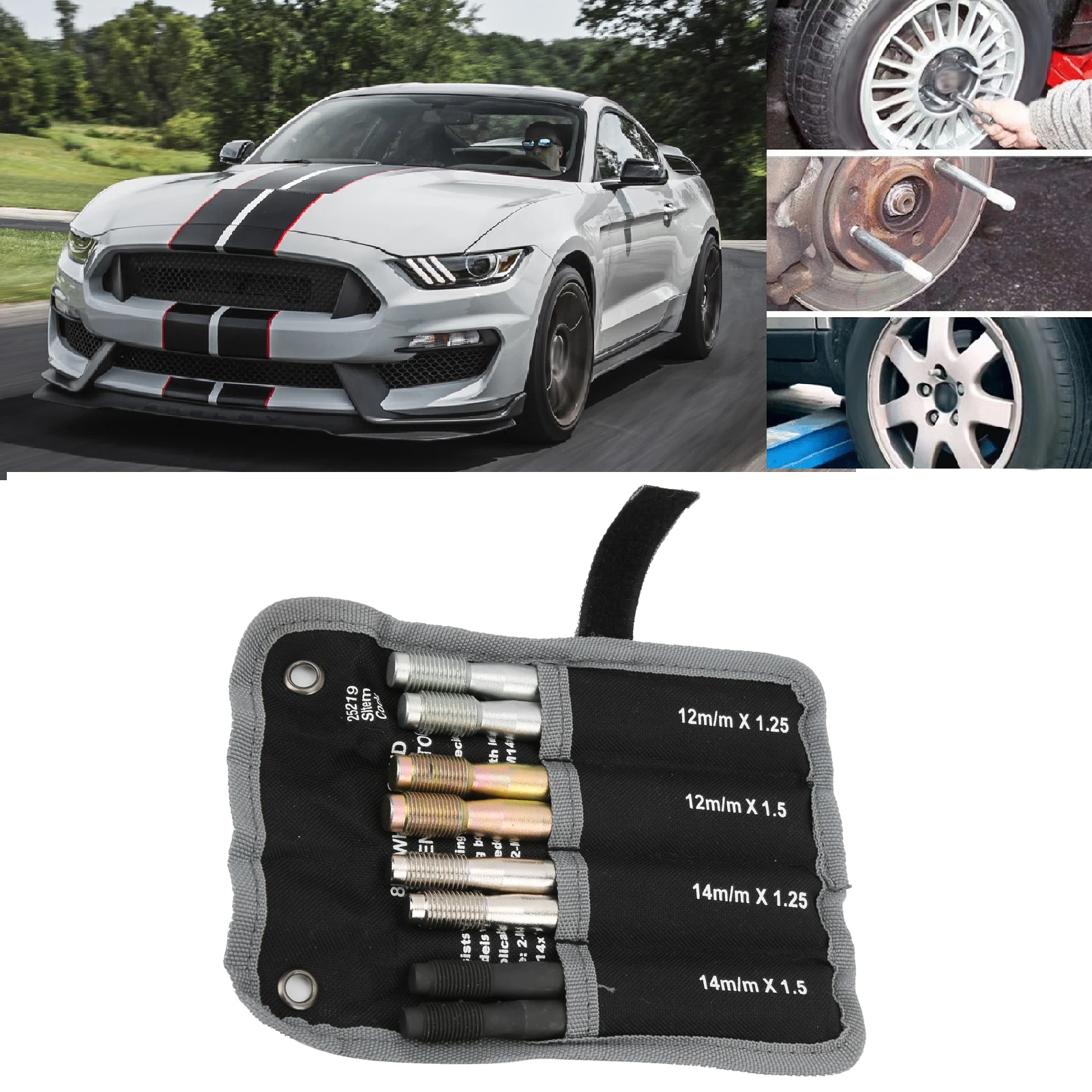 Ausgleichsstift für Radnaben, 135 mm Länge, korrosionsbeständige Radbolzen aus Stahllegierung, rostfrei, für Autos