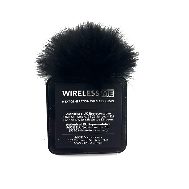 Filtro Pop para exteriores, funda para parabrisas con micrófono Lavalier de gato muerto peludo para Rode Wireless Me, cubierta para parabrisas con micrófono artificial