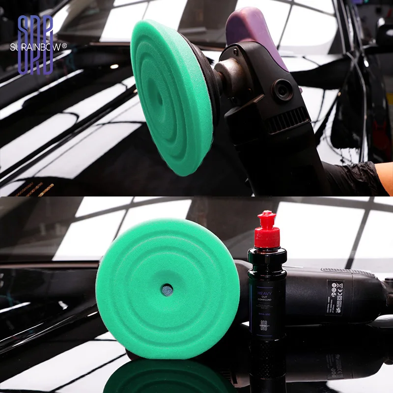 SRB Buffing Polishing Pads, 5 Inch Orbital Buffer Pads Hook and Loop Buffing Pads, Foam Polish Pad 3 Grits From Coarse to Fine