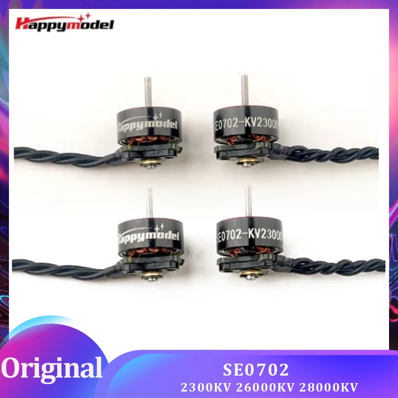 

HappyModel SE0702 2300KV 26000KV 28000KV 1S Brushless Motor for RC FPV Racing Freestyle 65mm 75mm Tinywhoop Mobula6 ELRS Drone