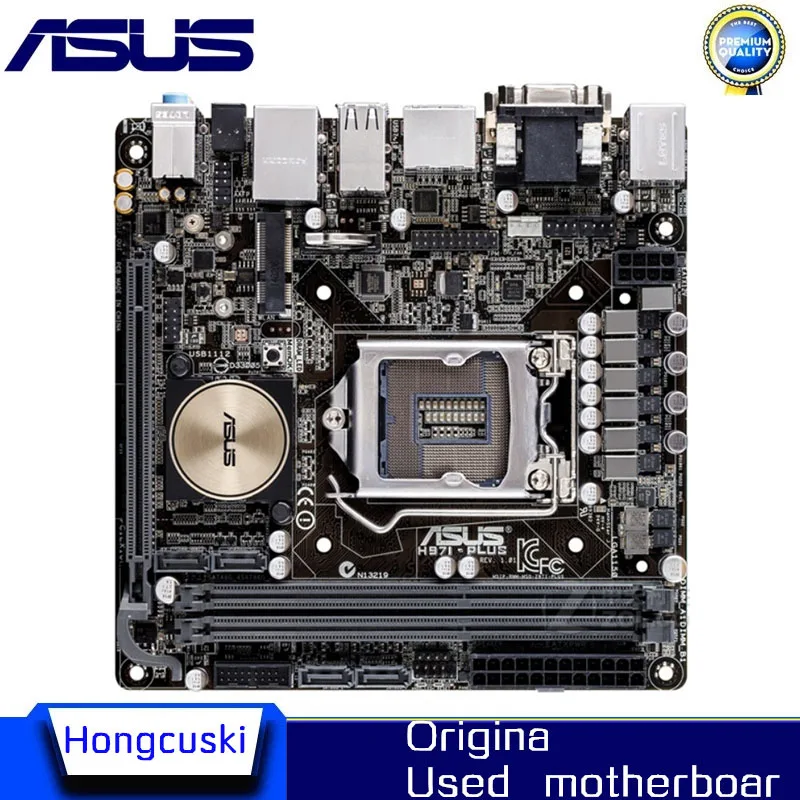 

Используется для ASUS H97I-PLUS MINI ITX оригинальная материнская плата Socket LGA 1150 DDR3 H97 SATA3 USB3.0 настольная материнская плата