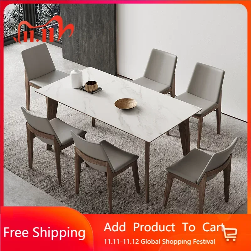 

Nordic Solid Dining Tables Wood Table Combination Apartment Modern Minimalist Dining Table Center Mesa Comedor Home Furniture