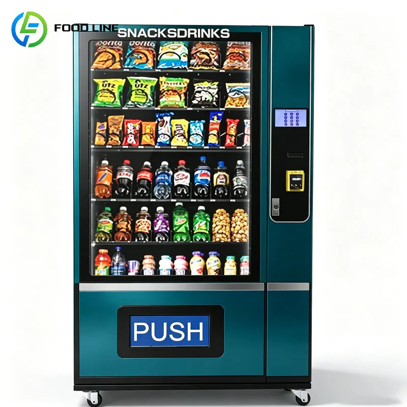 Drink Vending Machine Combo Vending Machine Snack Beverage Commercial Smart Retail Equipment Customized