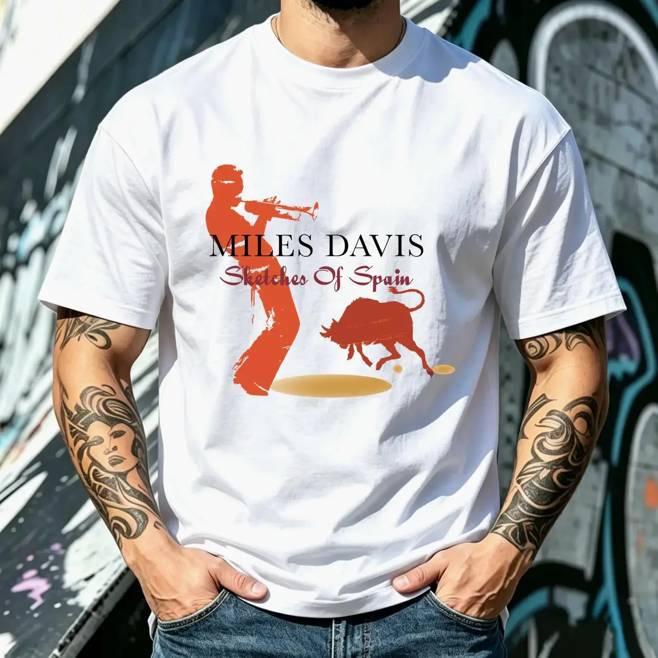 washed T Shirt Miles Davis Sketches of Spain Yellow S to 5Xl 3F850 vintage Washed Comfortable Casual Unisex Stylish homme