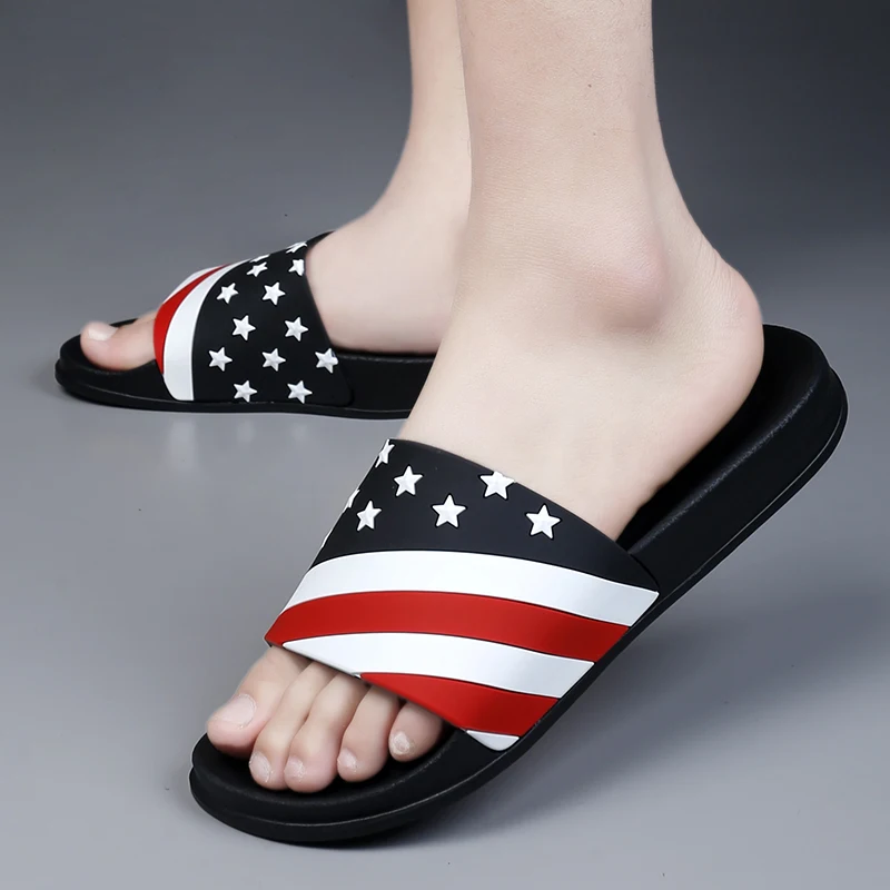 

Men Summer One Band Casual Slippers Fashion Trendy Comfort Soft Sole Non Slip Outdoor Beach Daily Walking Footwear