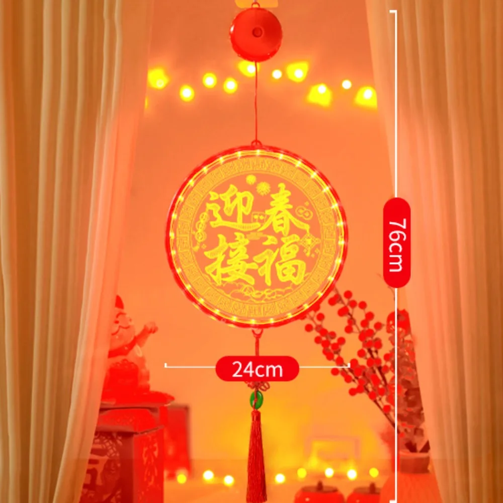 

Модный акриловый новогодний фонарь красного цвета с кисточкой, подвесные красные фонарики с символикой удачи и карьерного успеха, светильники для Весеннего фестиваля