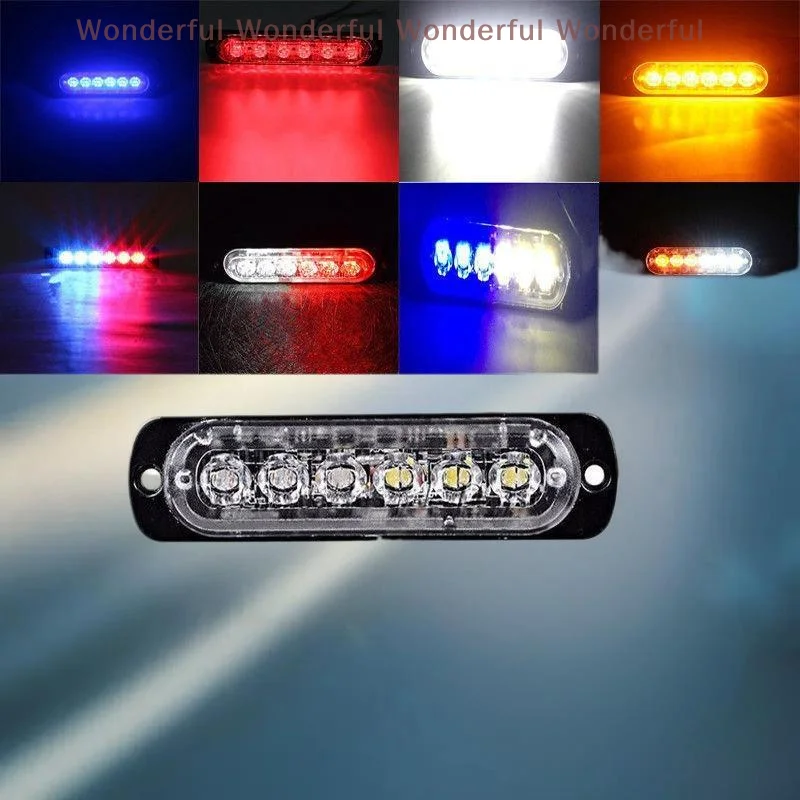 أضواء تحذير الشاحنة LED، قطعتان من ستروب وامض لطوارئ مقطورة السيارة