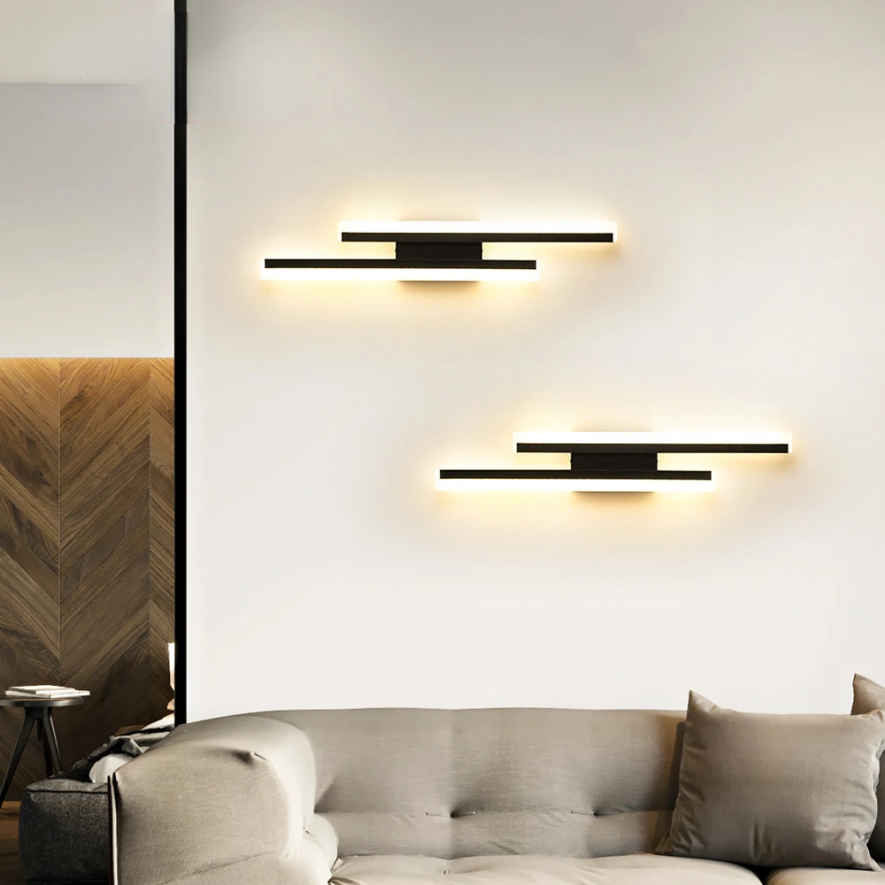 Applique murale Led au design nordique moderne et créatif, luminaire d'intérieur, idéal pour un salon, une chambre à coucher, un couloir, des escaliers