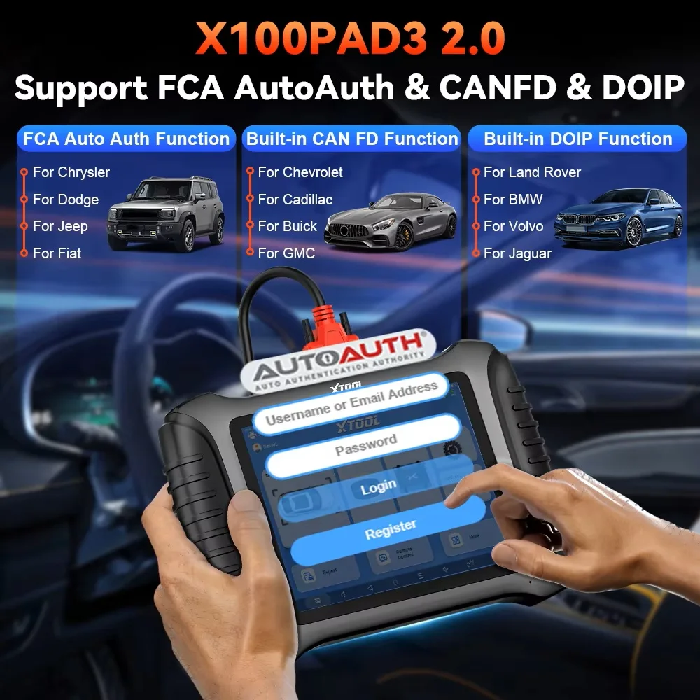XTOOL X100 PAD3 with KC100 EEPROM Auto Key Programmer OBD2 Scanner Diagnostic Tools FCA DoIP ECU Coding Add Keys with 38+ Resets view 5